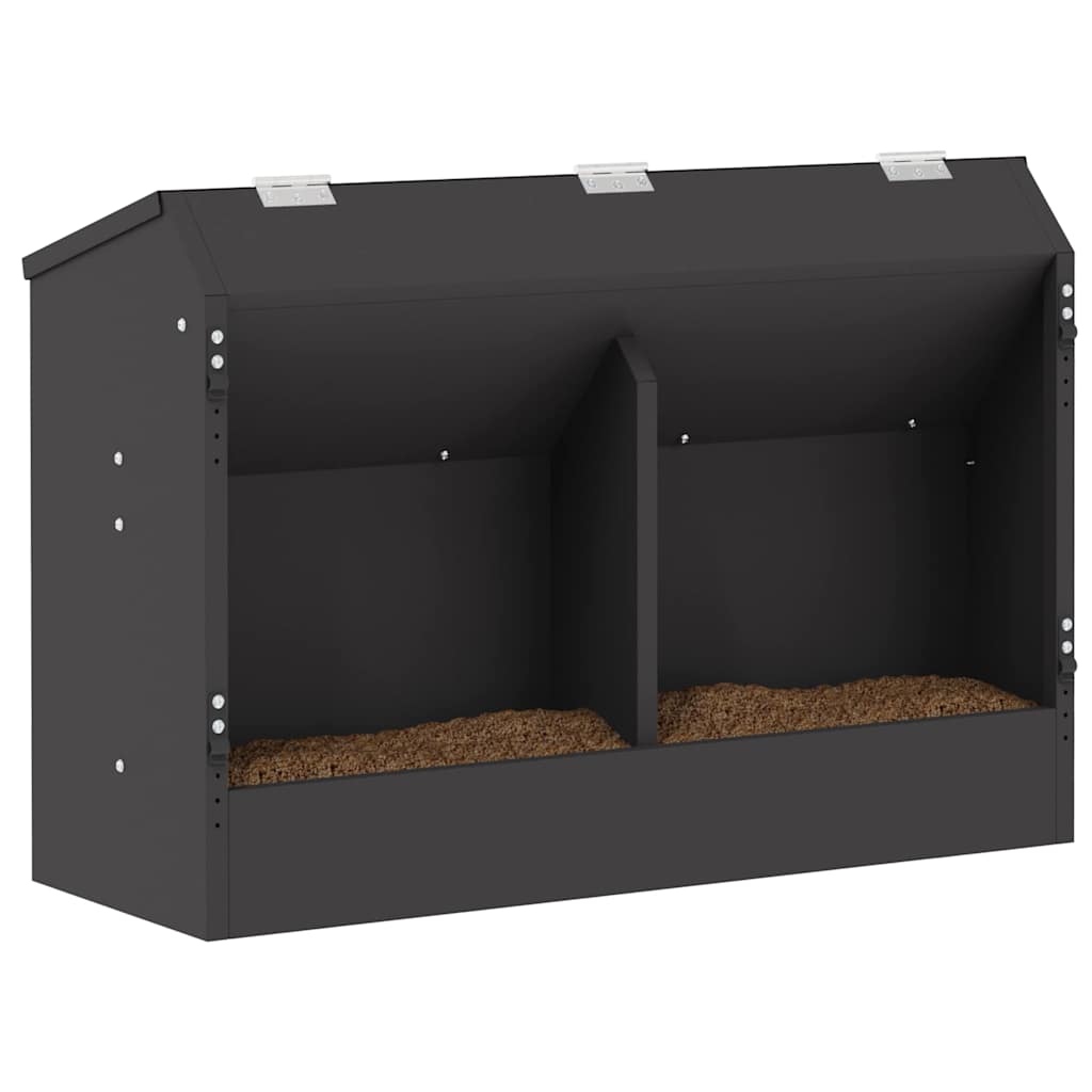 Hranilica za zečeve Crna 64.5 x 25.5 x 45.5 cm