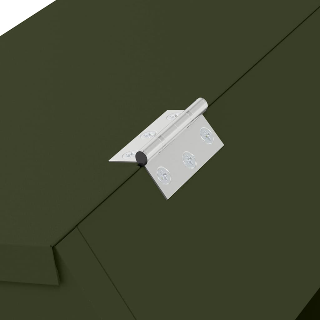 Hranilica za zečeve Maslinasto zelena 64.5 x 25.5 x 45.5 cm