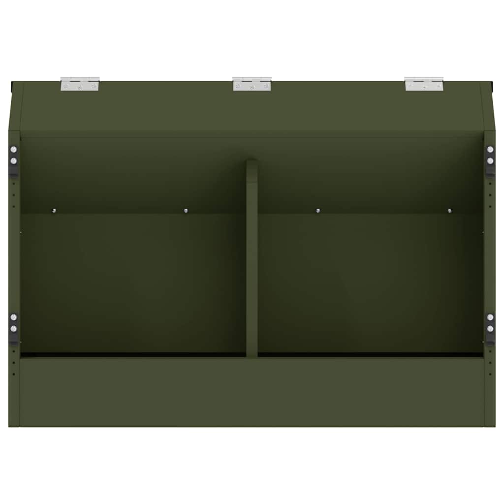 Hranilica za zečeve Maslinasto zelena 64.5 x 25.5 x 45.5 cm