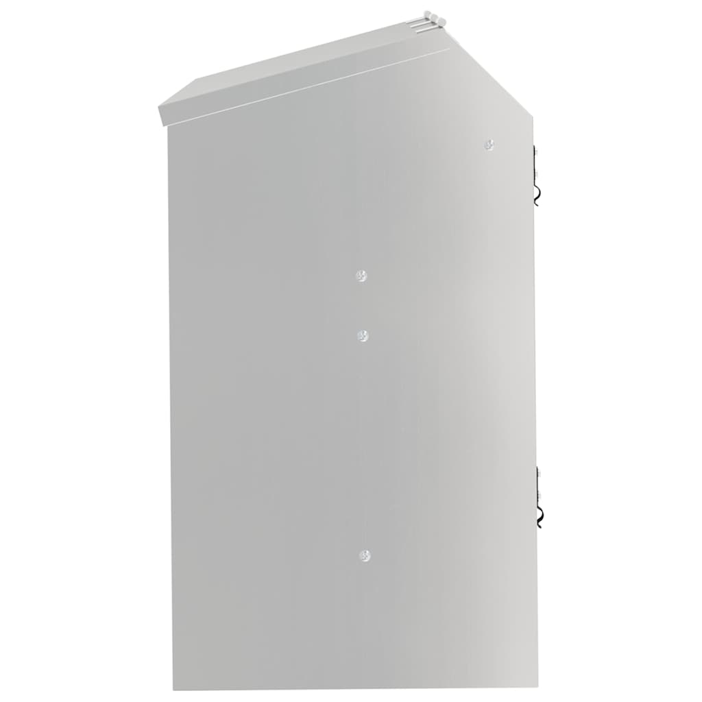 Hranilica za zečeve Srebrno 64.5 x 25.5 x 45.5 cm Cinkani čelik
