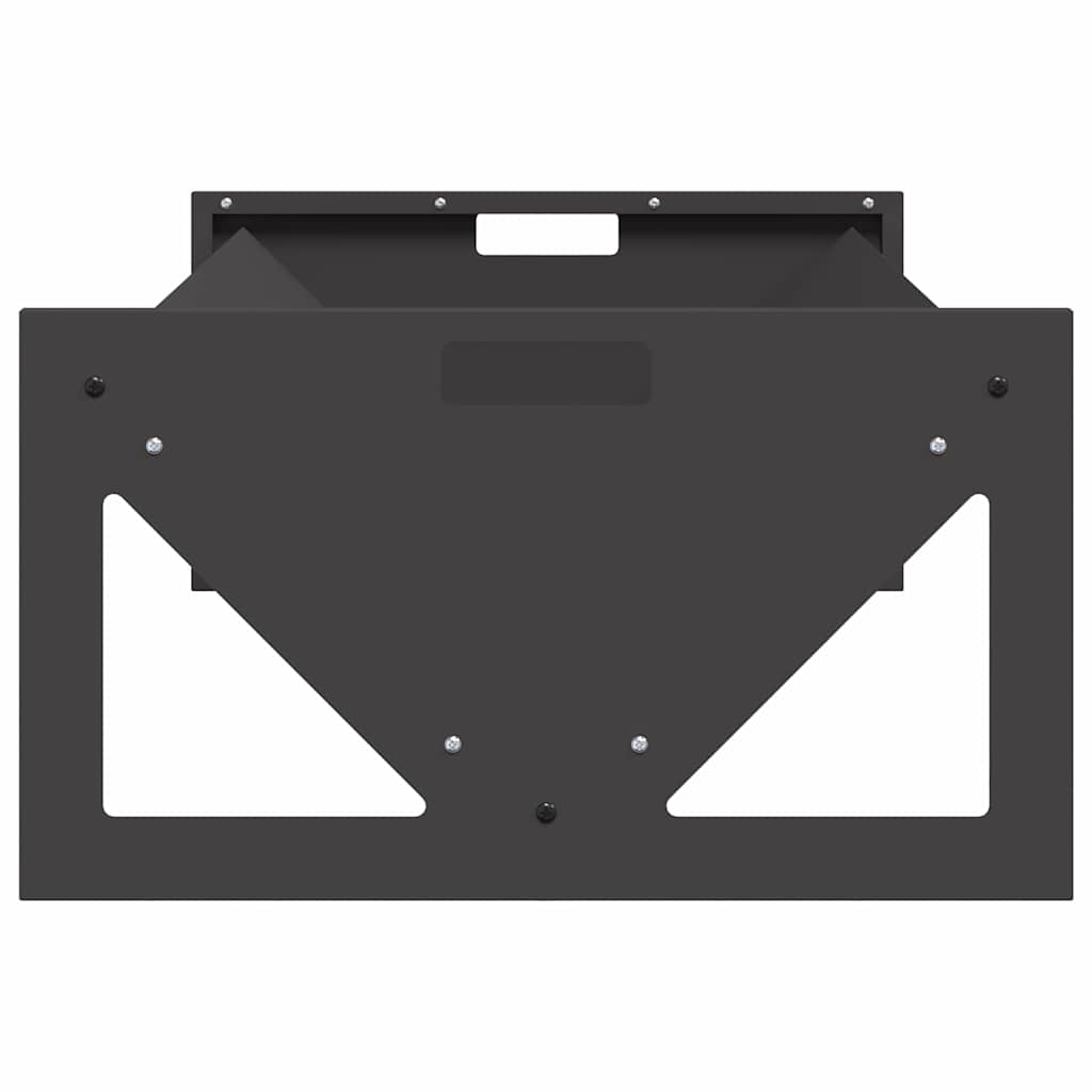 Hranilica za stoku Crna 108 x 50 x 28 cm Hladno valjani čelik