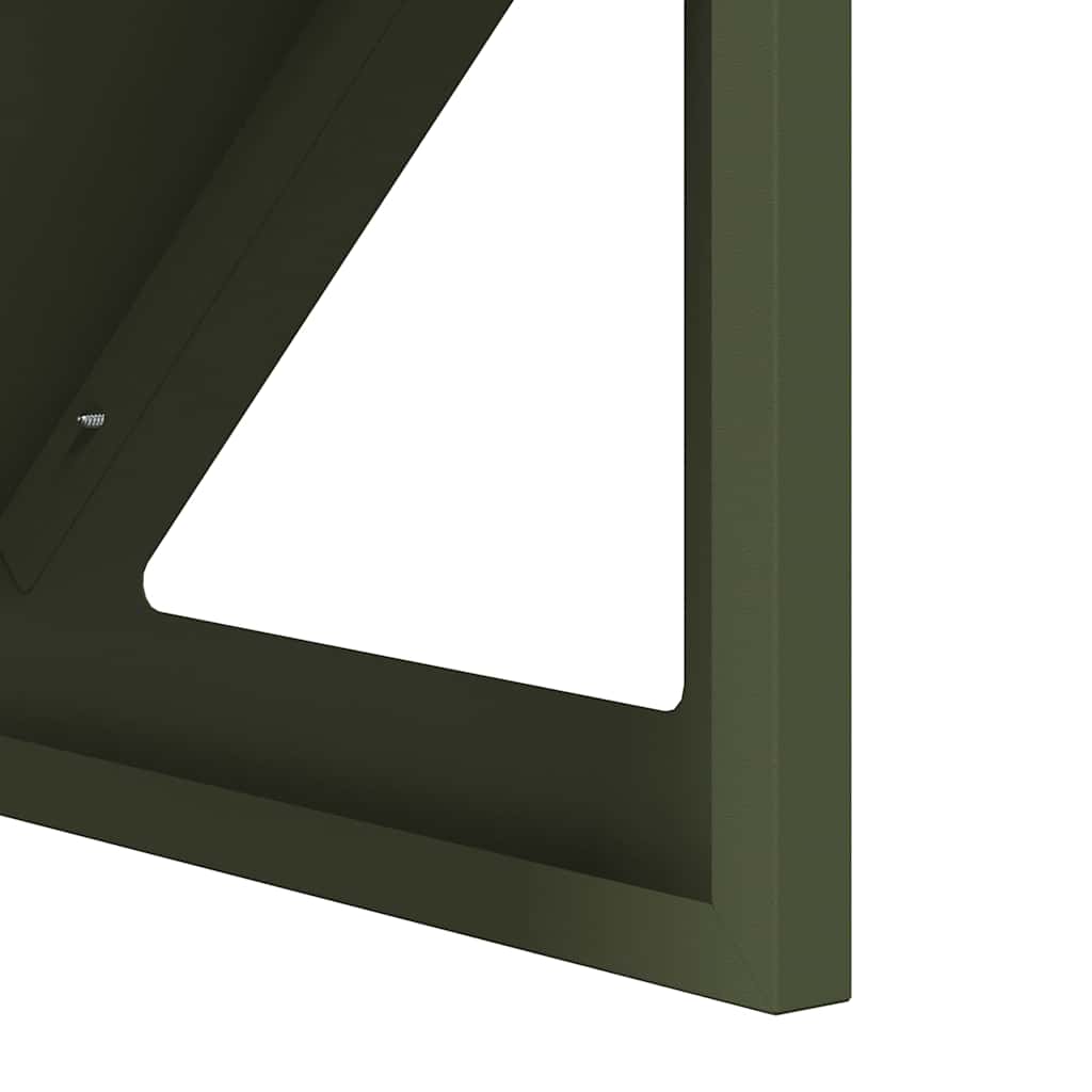 Hranilica za stoku Maslinasto zelena 108 x 50 x 28 cm