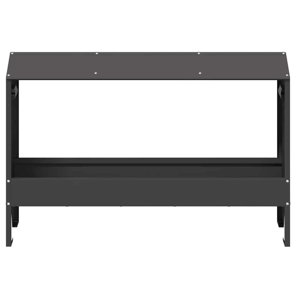 Hranilica za kokoške Crna 81 x 32 x 53,5 cm