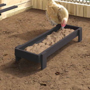 Hranilica za kokoške Crna 80 x 28 x 13.5 cm
