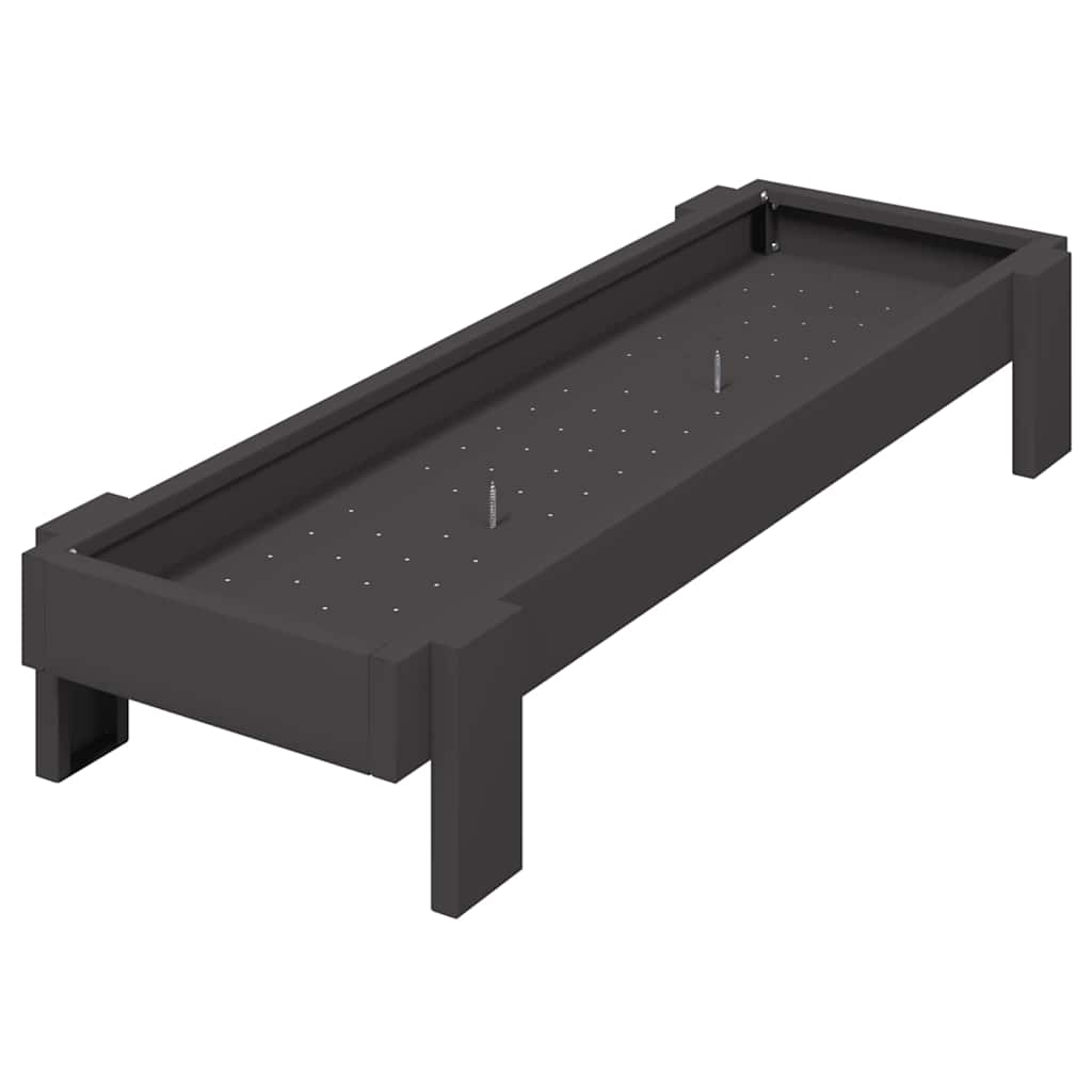 Hranilica za kokoške Crna 80 x 28 x 13.5 cm