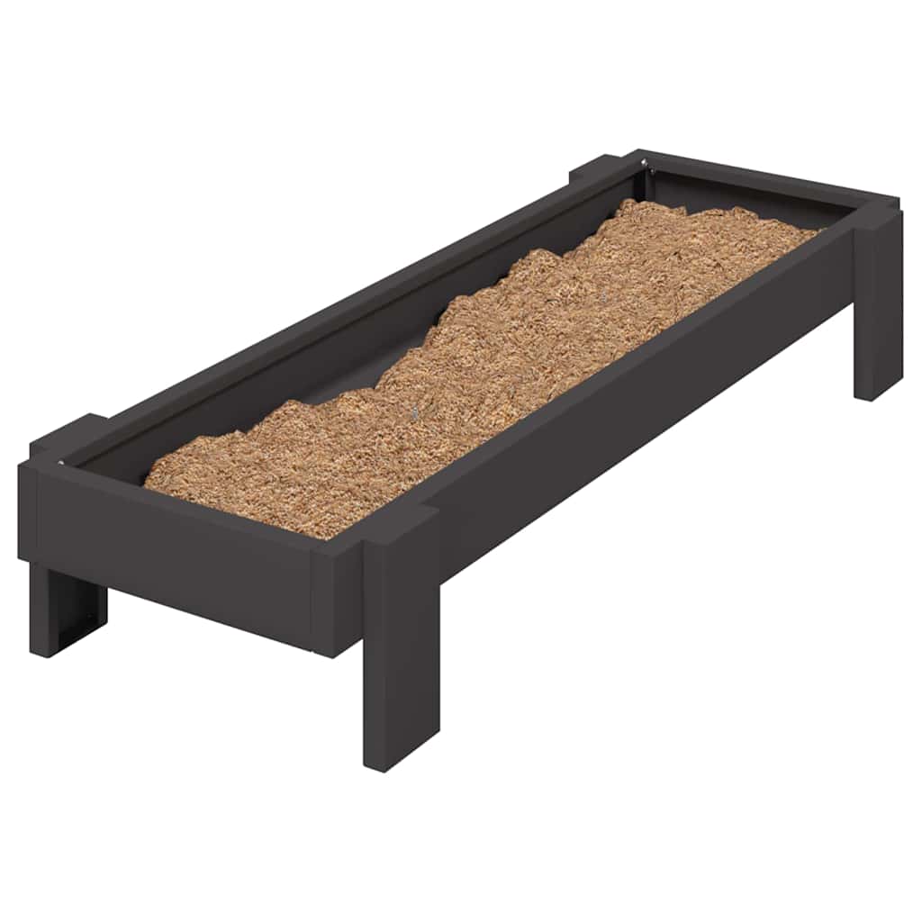 Hranilica za kokoške Crna 80 x 28 x 13.5 cm