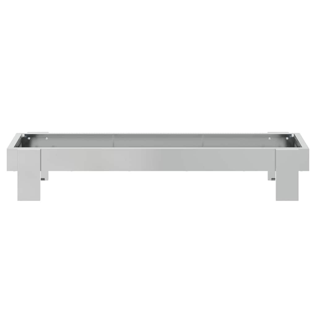 Hranilica za kokoške Srebrno 80 x 28 x 13.5 cm Cinkani čelik