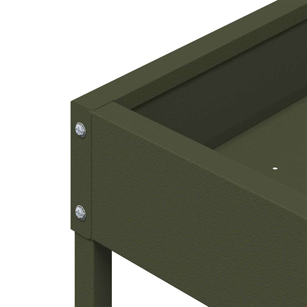 Feeder za ptice Maslinasto zelena 80 x 28 x 13.5 cm