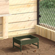 Feeder za ptice Maslinasto zelena 80 x 28 x 13.5 cm