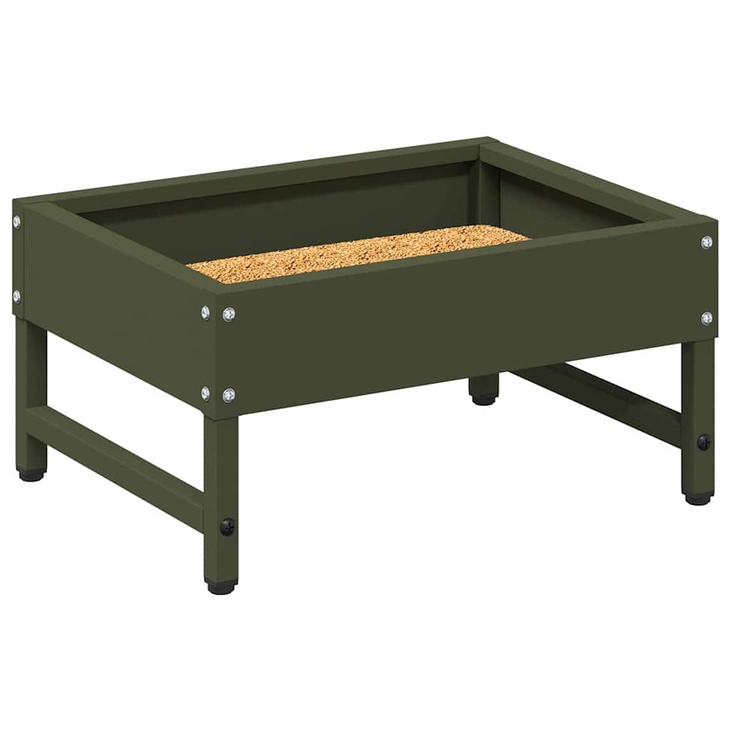 Feeder za ptice Maslinasto zelena 80 x 28 x 13.5 cm
