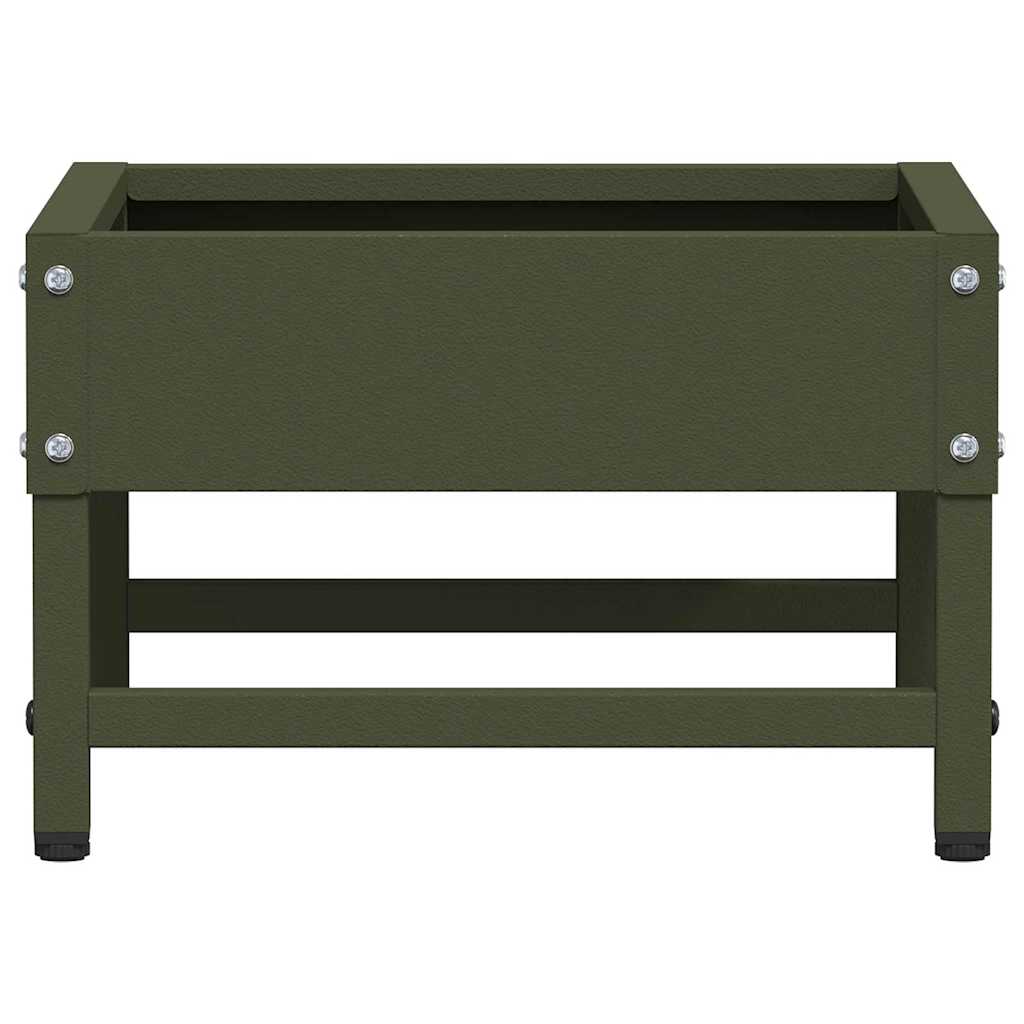 Feeder za ptice Maslinasto zelena 80 x 28 x 13.5 cm