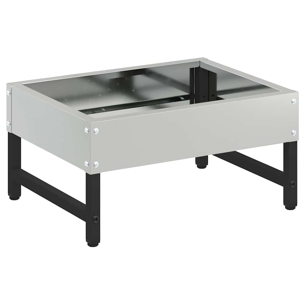 Feeder za ptice Srebrno 80 x 28 x 13.5 cm Cinkani čelik