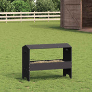 Hranilica za stoku Crna 79 x 35 x 62 cm Hladno valjani čelik