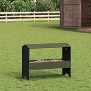 Hranilica za stoku Maslinasto zelena 79 x 35 x 62 cm