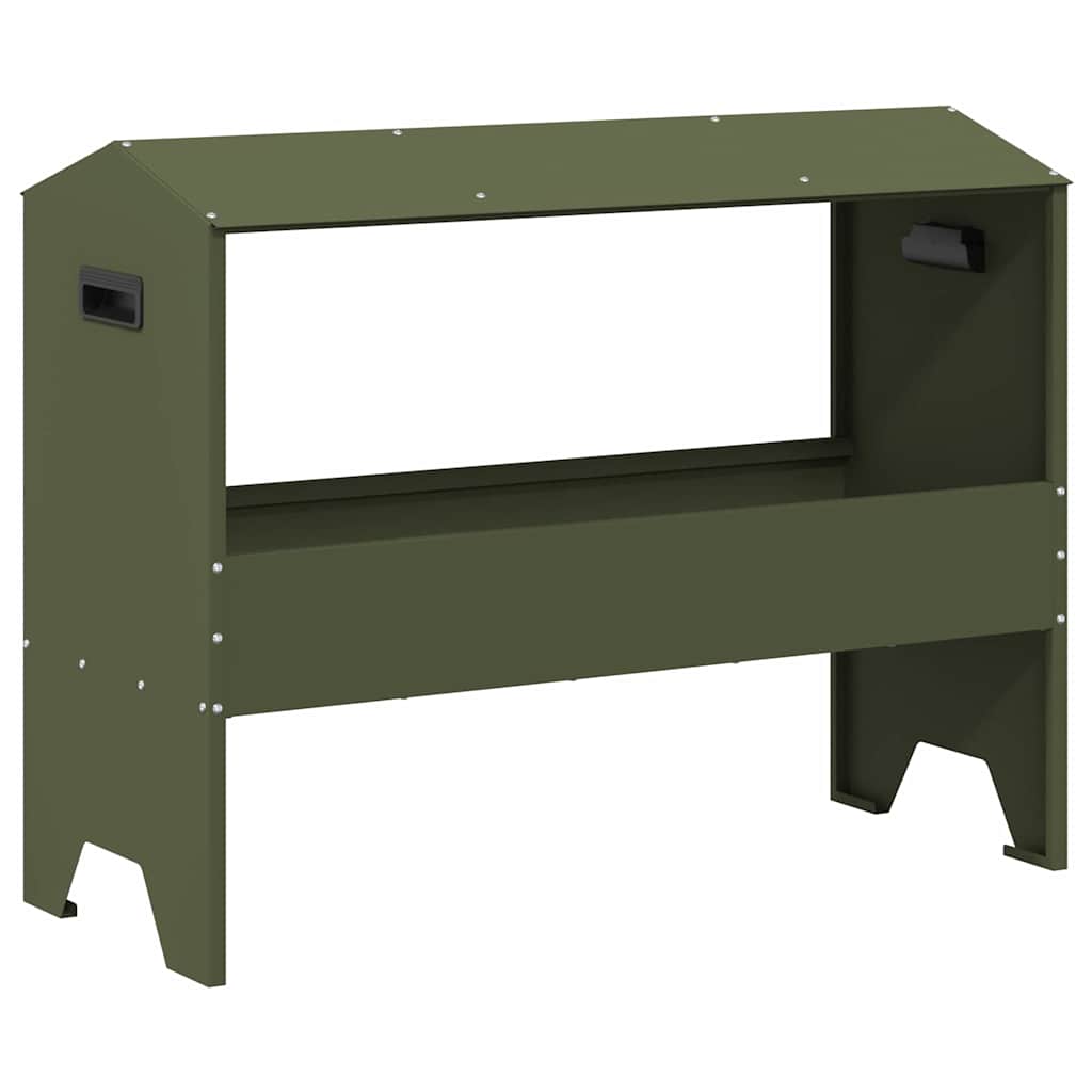 Hranilica za stoku Maslinasto zelena 79 x 35 x 62 cm