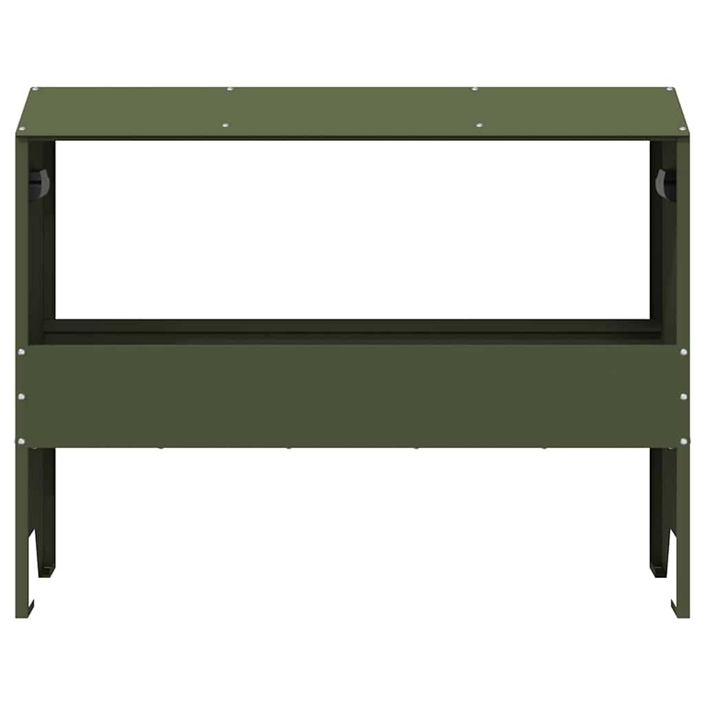 Hranilica za stoku Maslinasto zelena 79 x 35 x 62 cm