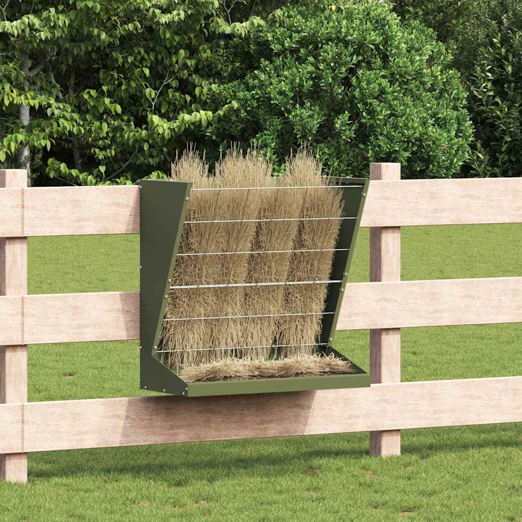 Hranilica za sijeno Maslinasto zelena 71 x 33 x 70 cm