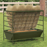 Hranilica za stoku Maslinasto zelena 100 x 60 x 90 cm