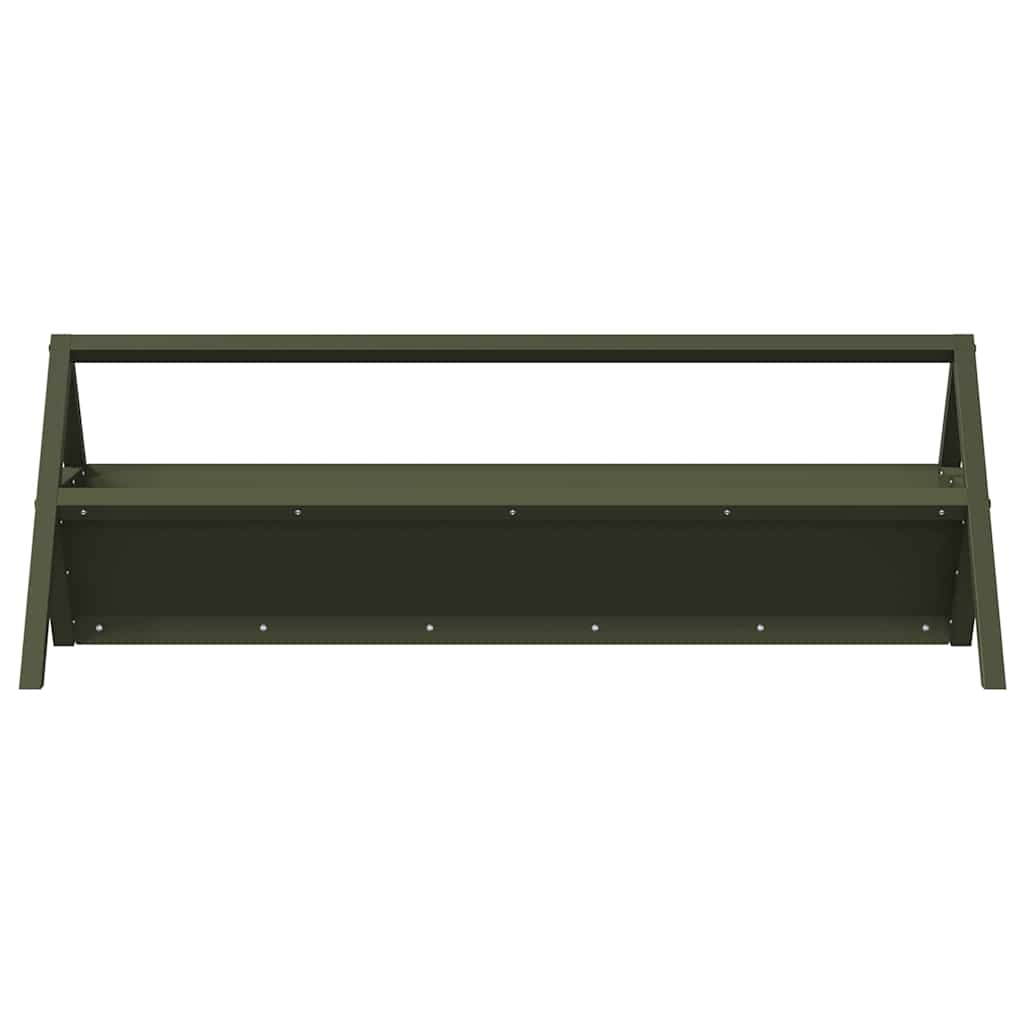 Hranilica za stoku Maslinasto zelena 111 x 76 x 38 cm
