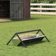 Hranilica za stoku Srebrno 111 x 76 x 38 cm Cinkani čelik