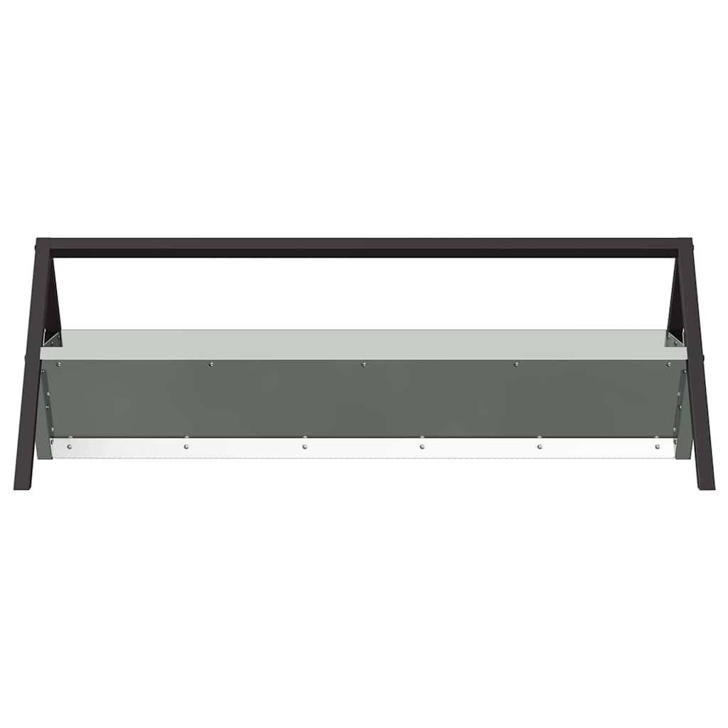 Hranilica za stoku Srebrno 111 x 76 x 38 cm Cinkani čelik