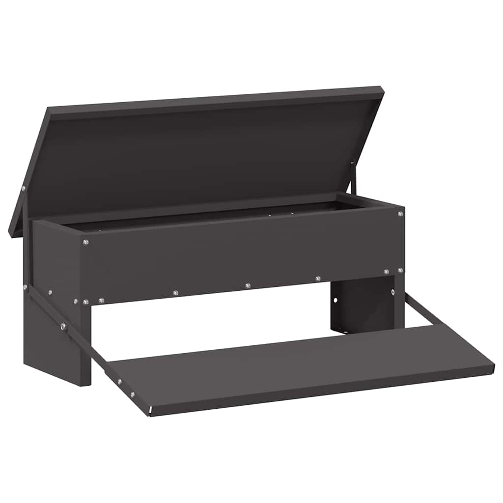 Feeder s nogom za piliće Crna 48,5 x 39,5 x 19 cm