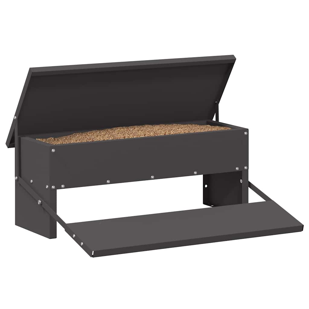 Feeder s nogom za piliće Crna 48,5 x 39,5 x 19 cm