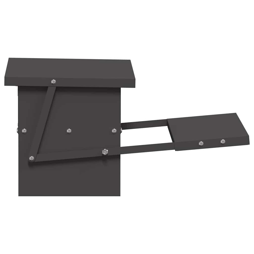 Feeder s nogom za piliće Crna 48,5 x 39,5 x 19 cm