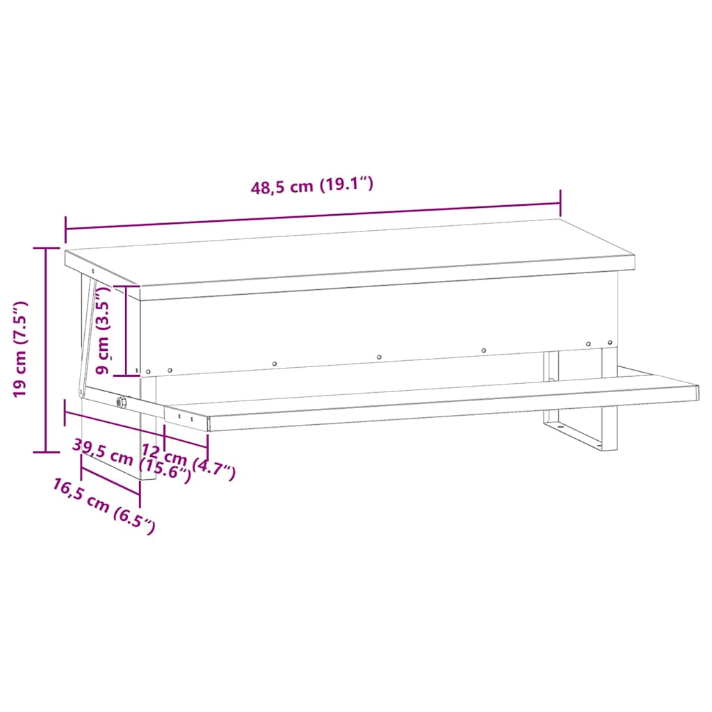 Feeder s nogom za piliće Crna 48,5 x 39,5 x 19 cm