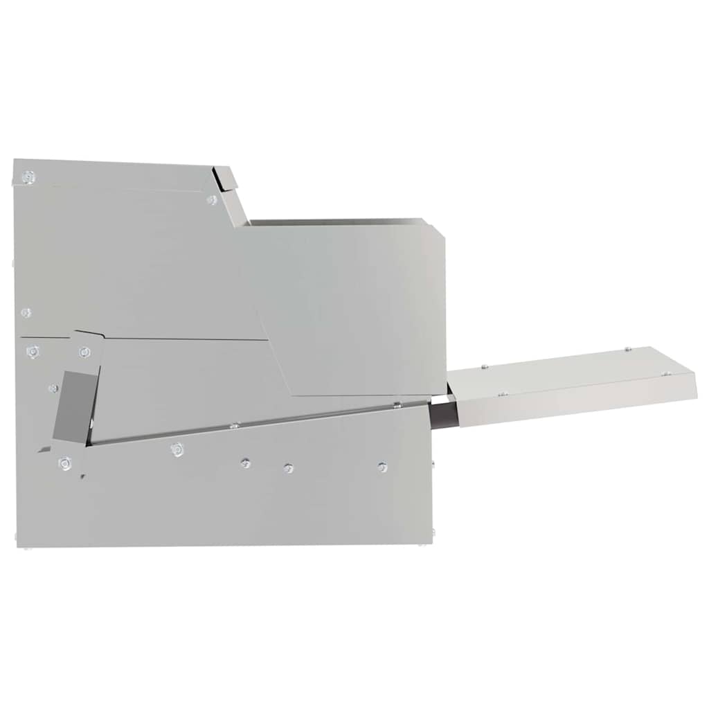 Feeder s nogom za piliće Srebrno 50 x 40 x 29 cm Cinkani čelik