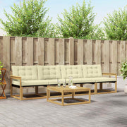 Set vanjskih sofa 5 pcs Bijela i krem 79 x 79 x 37 cm