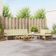 Set vanjskih sofa 6 pcs Bijela i krem 79 x 79 x 37 cm
