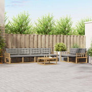 Set vanjskih sofa 7 kom. Bijela i svjetlosiva