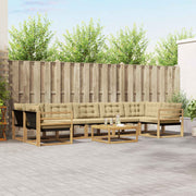 Set vanjskih sofa 8 pcs Bijela i bež 79 x 79 x 37 cm