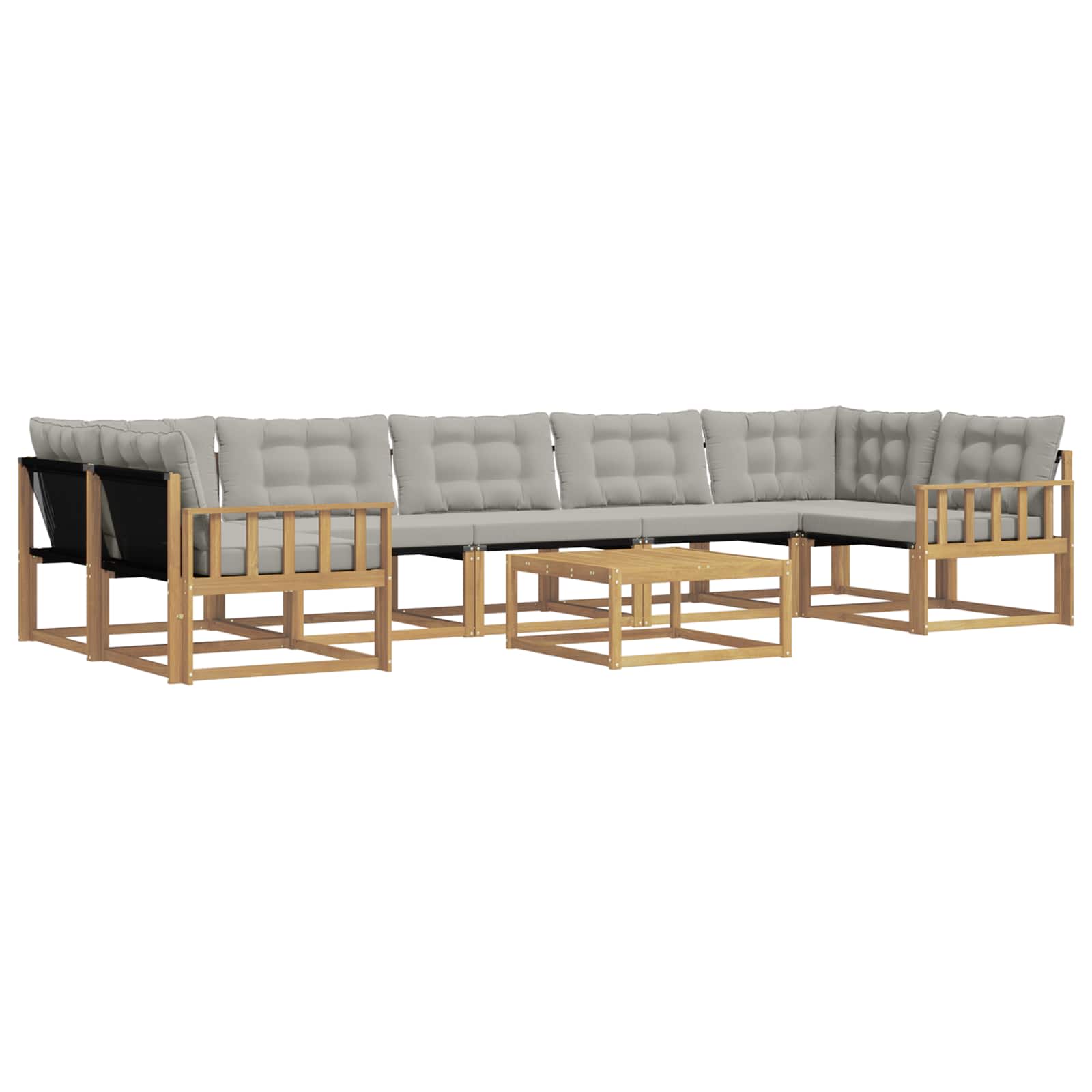 Set vanjskih sofa 8 pcs Bijela i svjetlosiva 79 x 79 x 37 cm