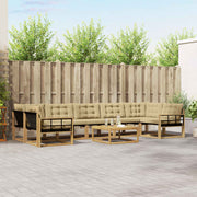 Set vanjskih sofa 8 pcs Bijela i svjetlosiva