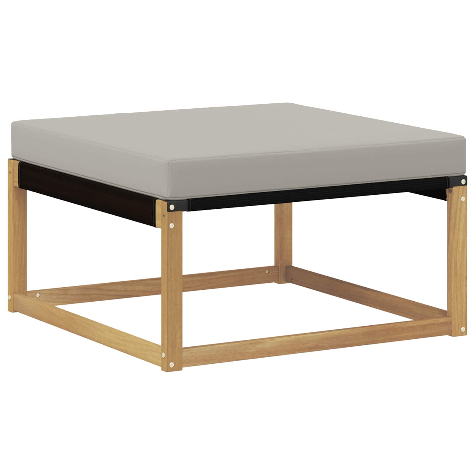 Set vanjskih sofa s jastukom 4 pcs Bijela i svjetlosiva