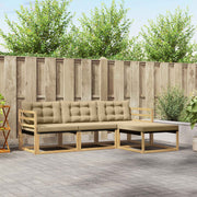 Set vanjskih sofa 4 kom. Bijela i bež