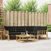 Set vanjskih sofa 5 kom. Bijela i crna