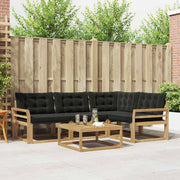 Set vanjskih sofa 5 kom. Bijela i crna
