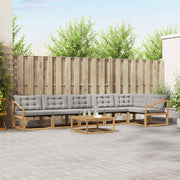 Set vanjskih sofa 7 kom. Bijela i svjetlosiva