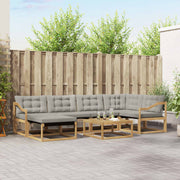 Set vanjskih sofa 7 kom. Bijela i svjetlosiva