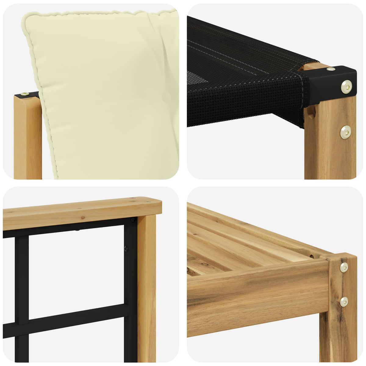 Set vanjskih sofa 8 pcs Bijela i krem 79 x 79 x 37 cm