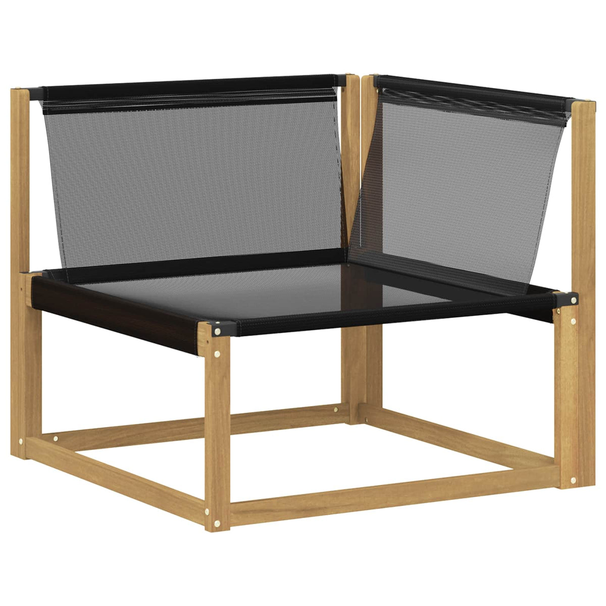 Set vanjskih sofa 9 pcs Bijela i bež Čvrsto drvo akacije