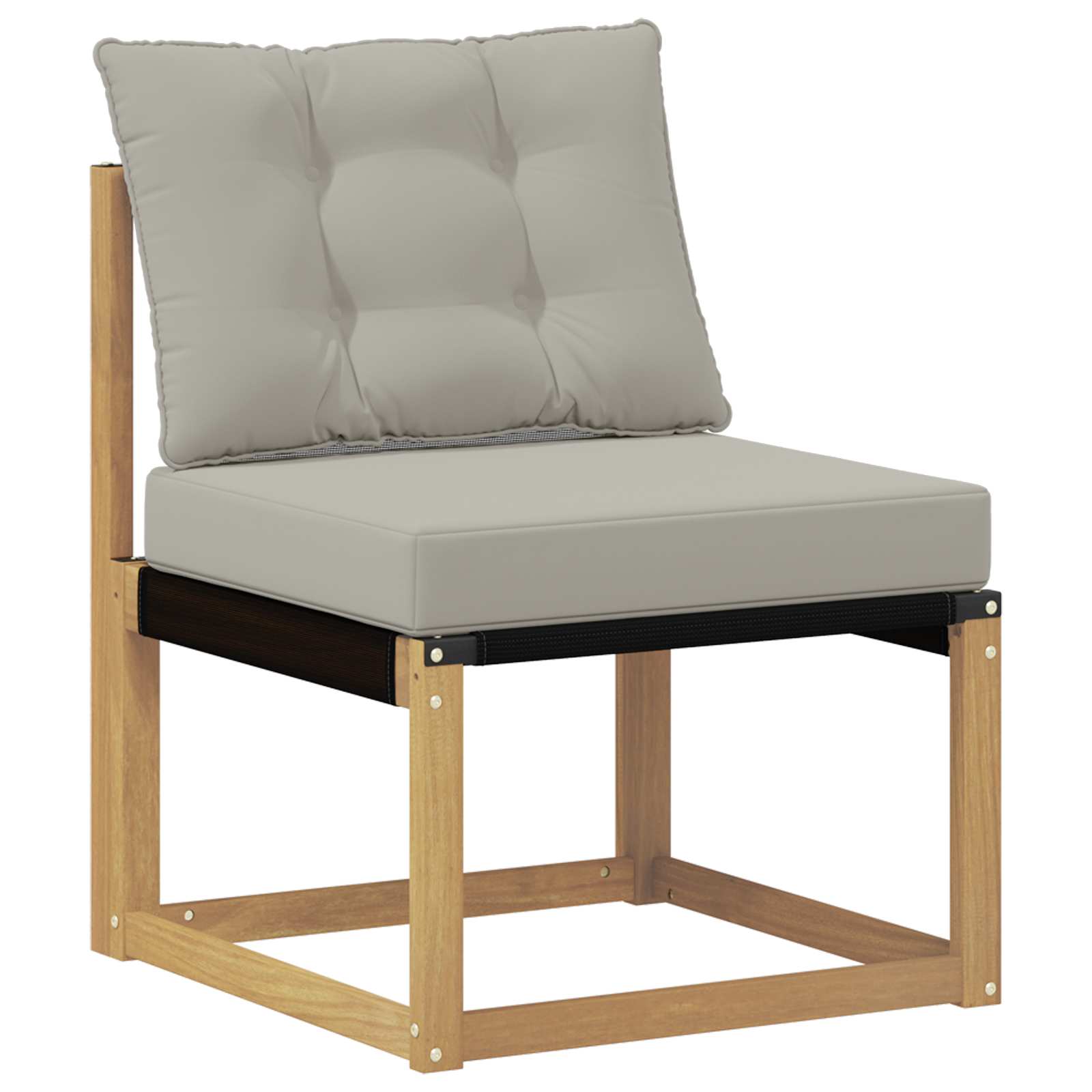 Set vanjskih sofa 5 pcs Čvrsto drvo akacije i Textilene