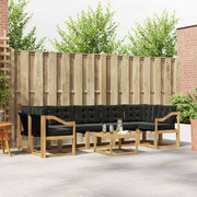 Set vanjskih sofa 8 kom. Bijela i crna