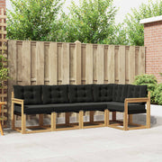 Set vanjskih sofa 5 kom. Bijela i crna