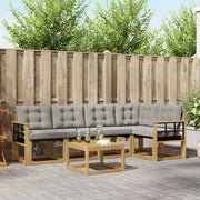 Set vanjskih sofa 6 kom. Bijela i svjetlosiva