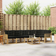 Set vanjskih sofa 7 kom. Bijela i crna