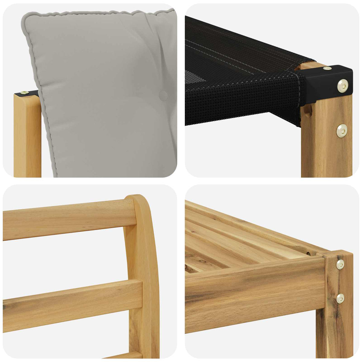 Set vanjskih sofa 7 kom. Bijela i svjetlosiva